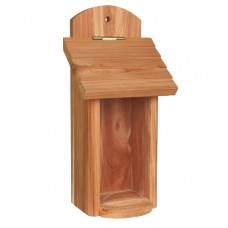 Fågelmatare Dispenser i cedarträ för väggmontering - 14x30x11 cm